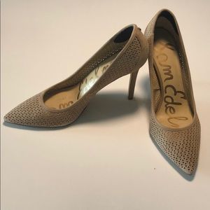 Sam Edelman Suede Tan Pumps